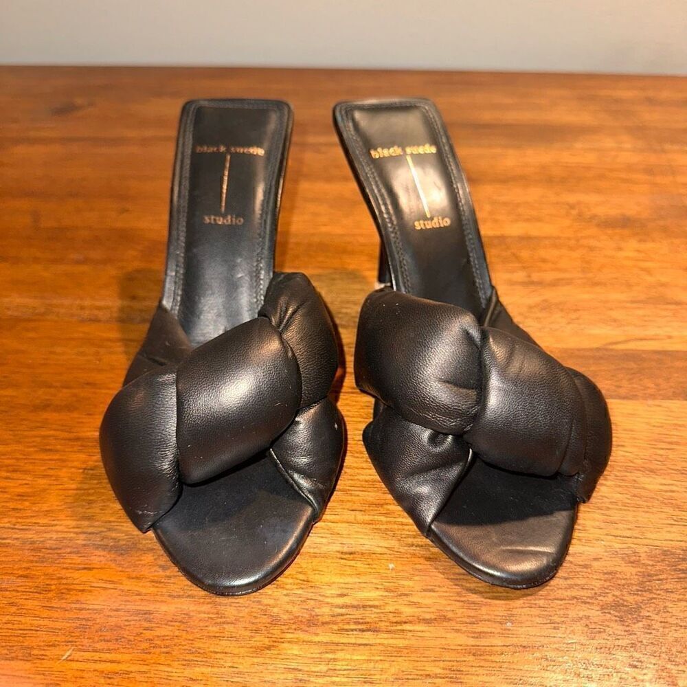 NWOB Black Suede Studio Eliza Sandals